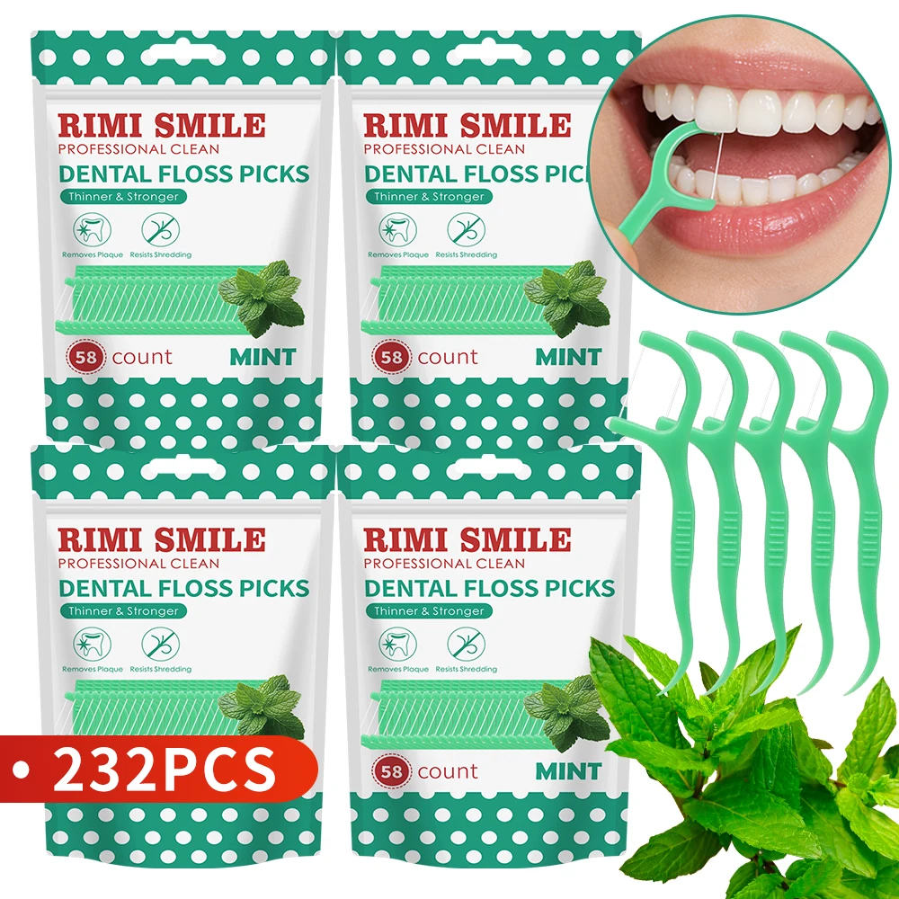 Palillos de hilo dental con menta resistentes para limpieza diaria - imagen 4