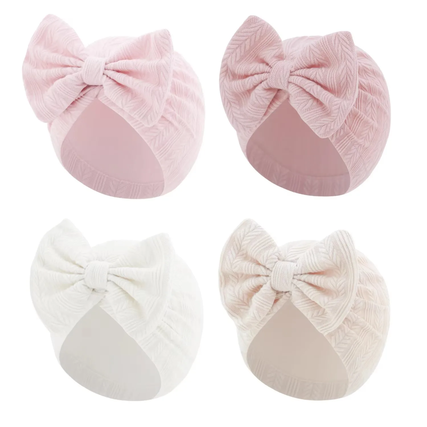 Turbante para bebé niña con lazo sólido – moda fotografía - imagen 3