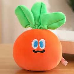 Peluche zanahoria kawaii dibujos animados colgante