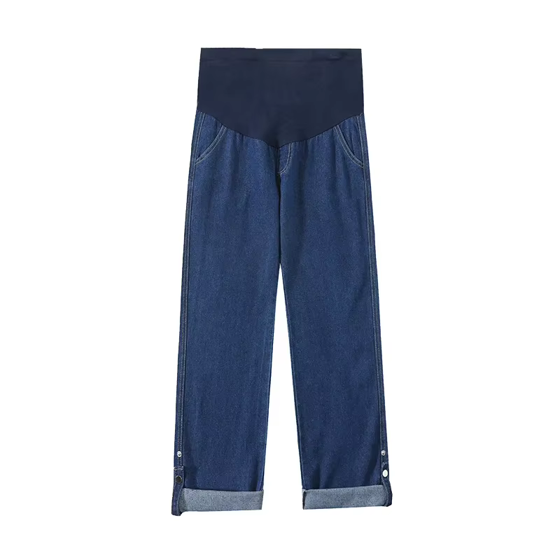 Pantalones de maternidad de cintura alta de punto suave - imagen 2