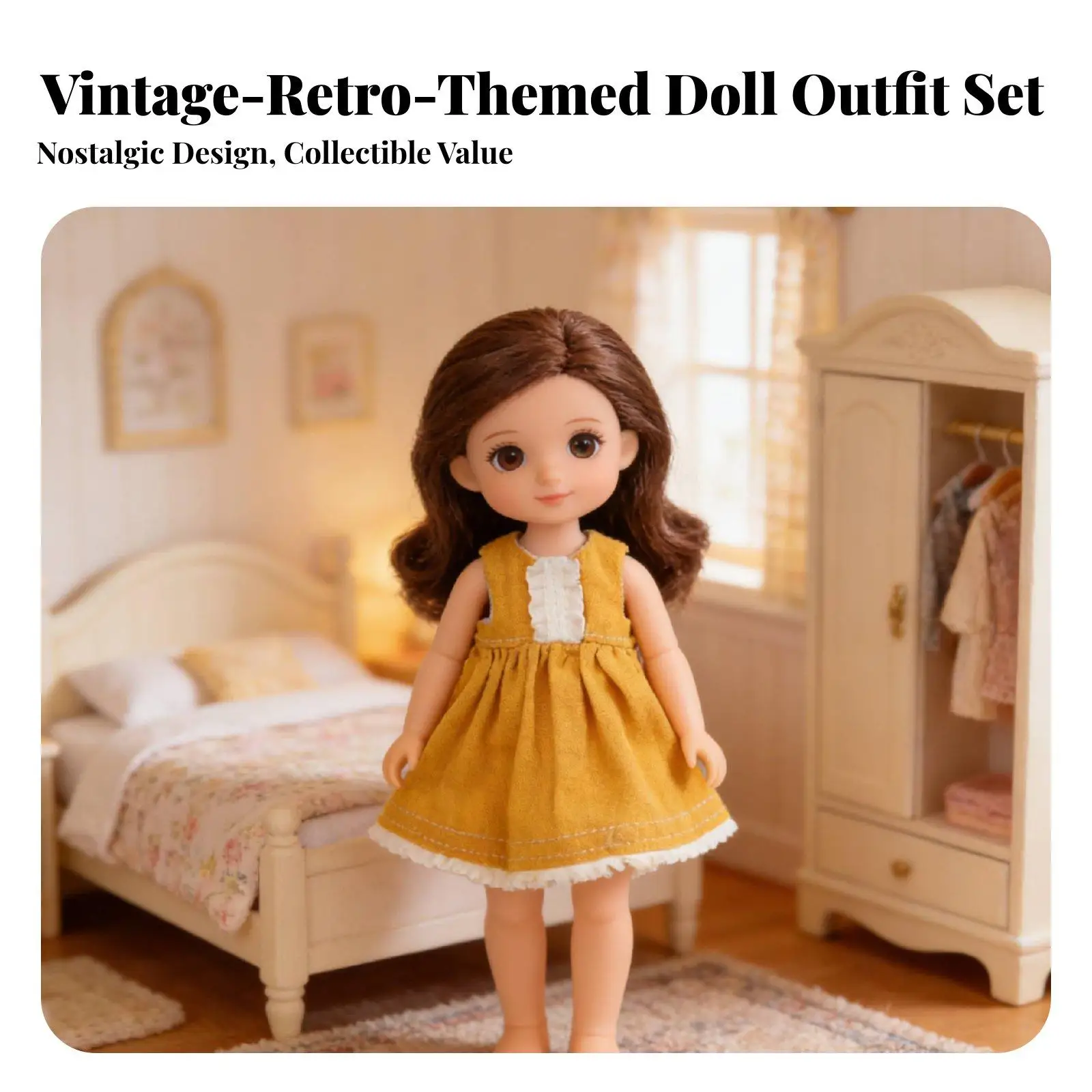 Vestido para muñeca BJD con costuras impecables y acabado fino - imagen 2