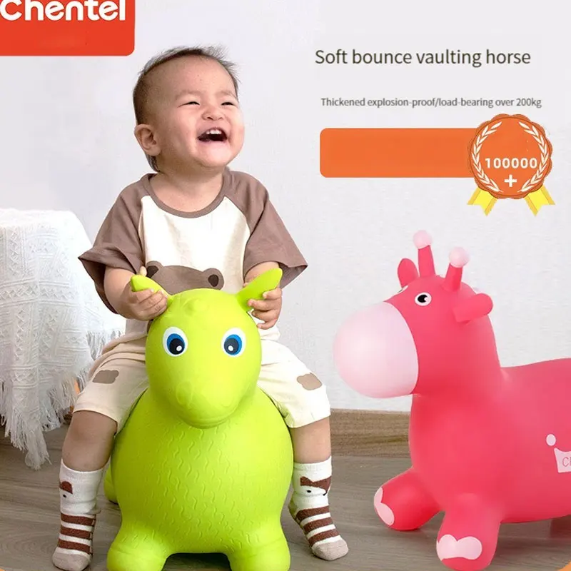 Caballo inflable de PVC para saltar: juguete de equilibrio bebé