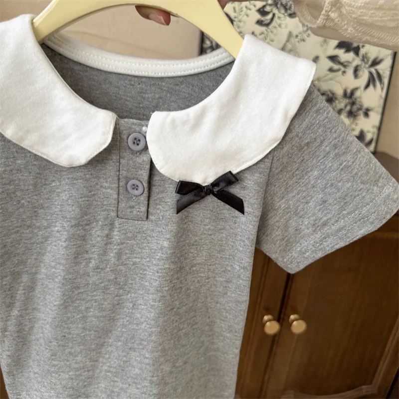 Conjunto verano niña: blusa lazo y falda de volantes - imagen 5