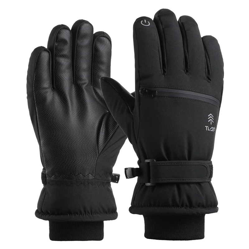Guantes de esquí de invierno con bolsillo trasero y pantalla táctil - imagen 2