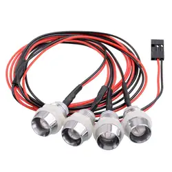 Luz LED para coche RC con faro delantero y luz trasera roja