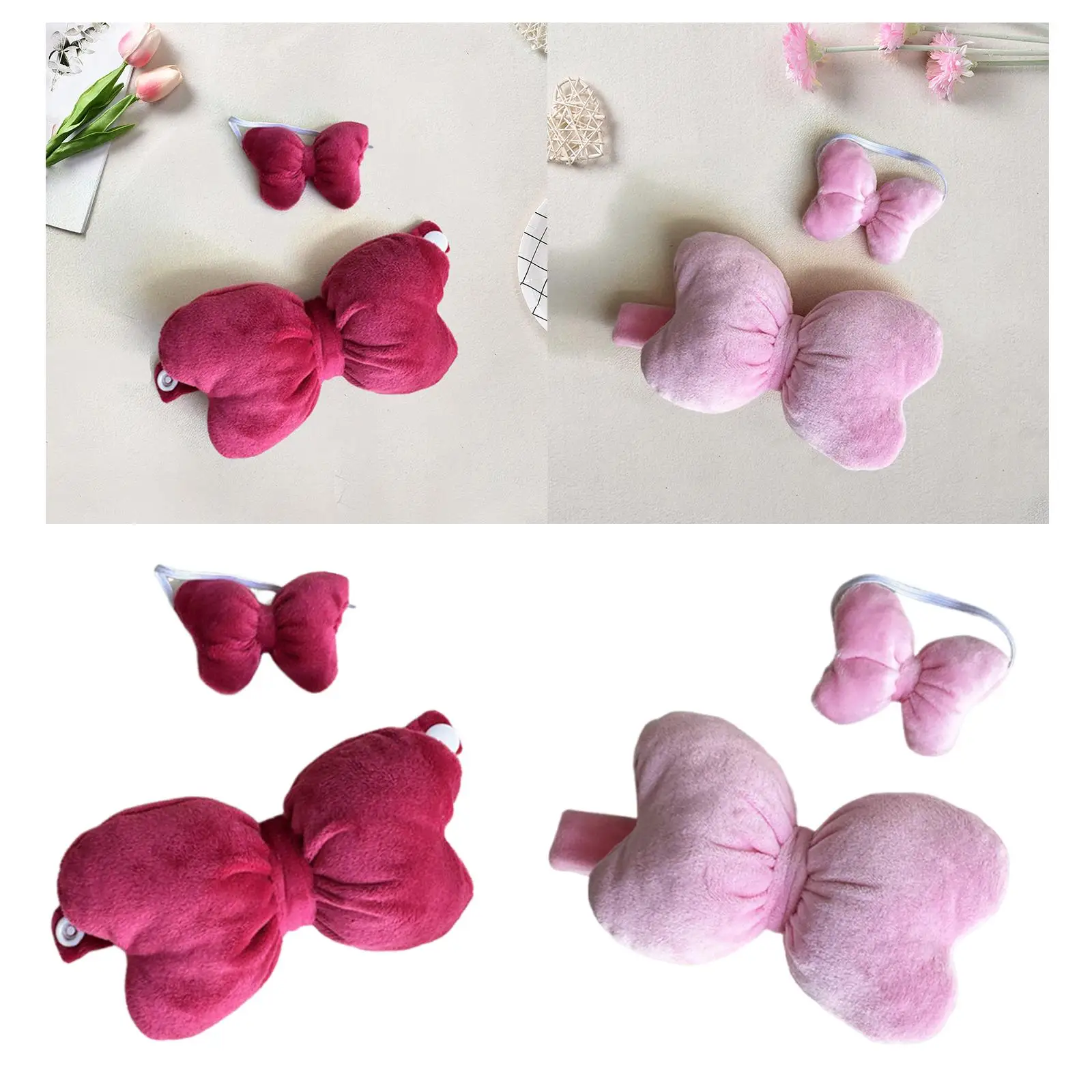 Top con lazo y diadema para muñeca de 20 cm