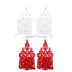 Guantes pulsera de princesa para niñas con diseño elegante