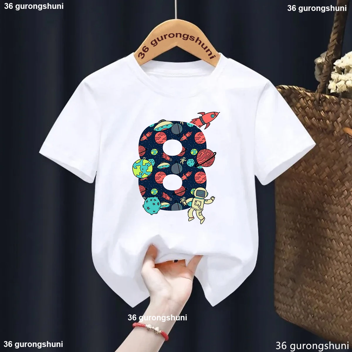 Camiseta infantil de astronautas y espacios para verano - imagen 5