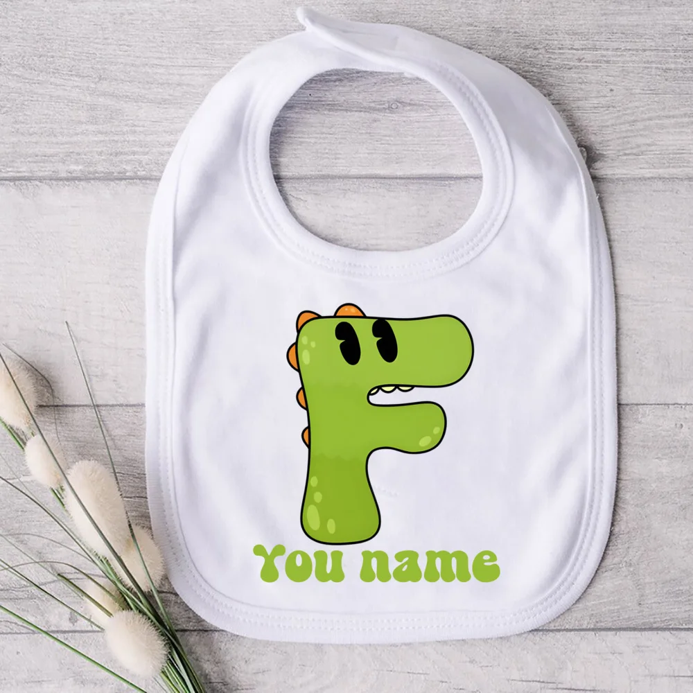 Babero personalizado con nombre para recién nacido – Algodón suave - imagen 3