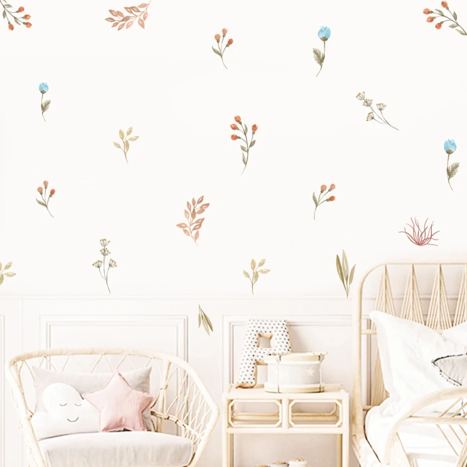 Detalle del diseño floral bohemio en vinilo