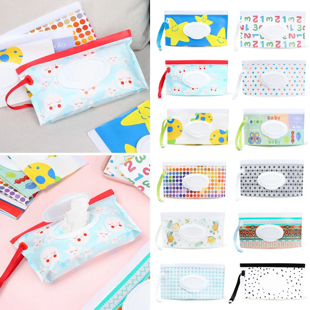 Bolsa de toallitas húmedas EVA rellenable reutilizable para cochecito - imagen 3