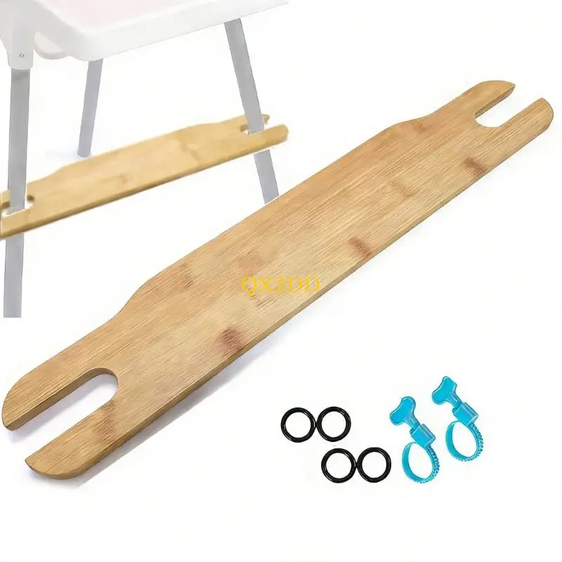 QX2D Reposapiés de madera antideslizante para silla comedor bebé - imagen 3