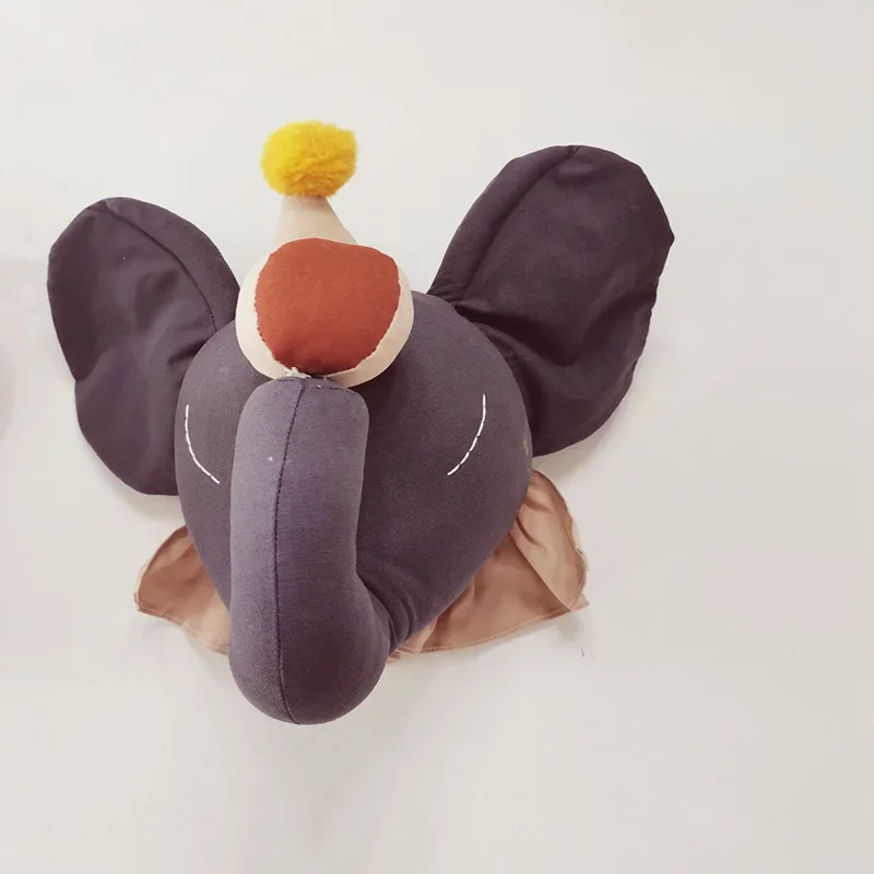 Decoración de pared infantil 3D con cabeza de elefante y cisne - imagen 3