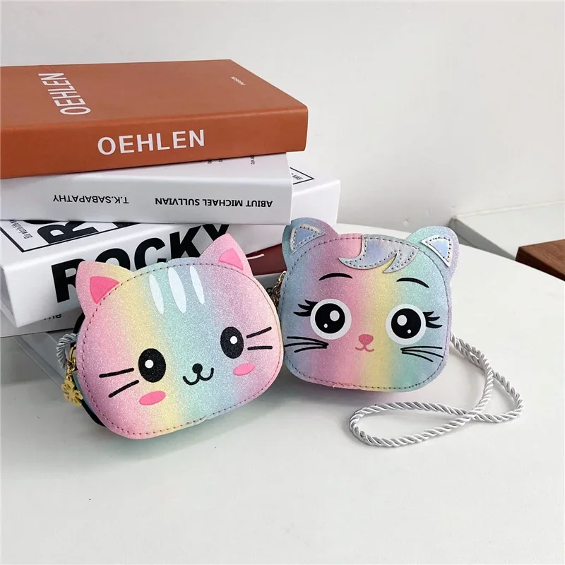 Bolso bandolera infantil de gato dibujos animados para niños y niñas - imagen 4