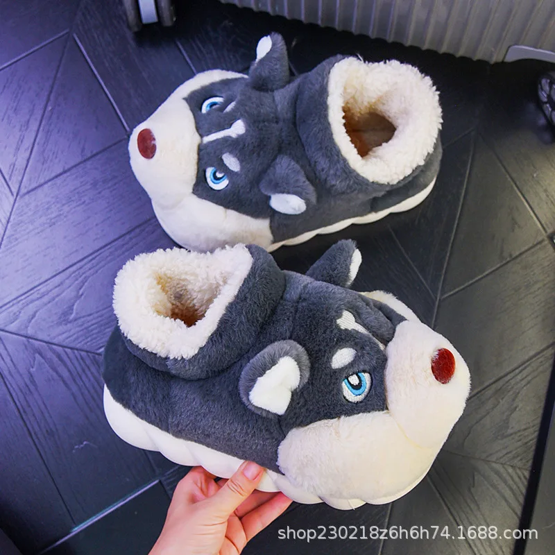 Zapatos Husky infantil de dibujos animados – Zapatillas invierno algodón - imagen 2