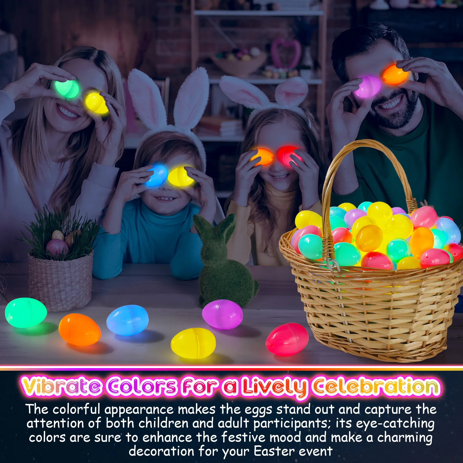 Juego de huevos de Pascua luminosos para niños - imagen 5