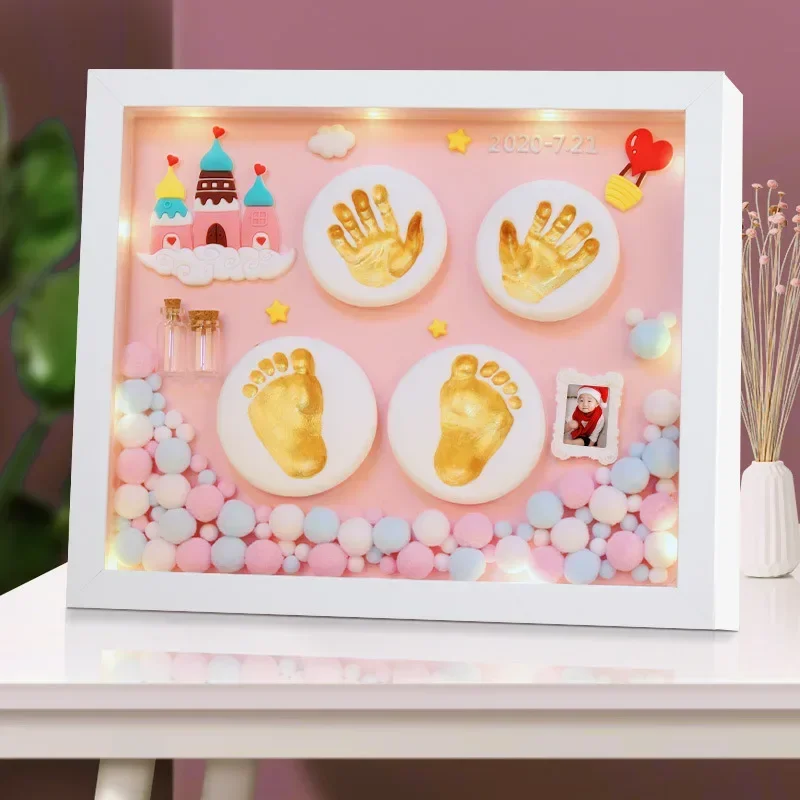 Kit de huellas para bebé: Molde de manos y pies, recuerdo de cien días - imagen 3