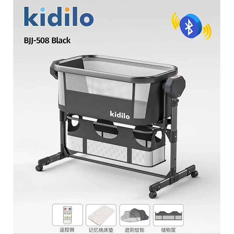 cuna portátil plegable Kidilo en uso