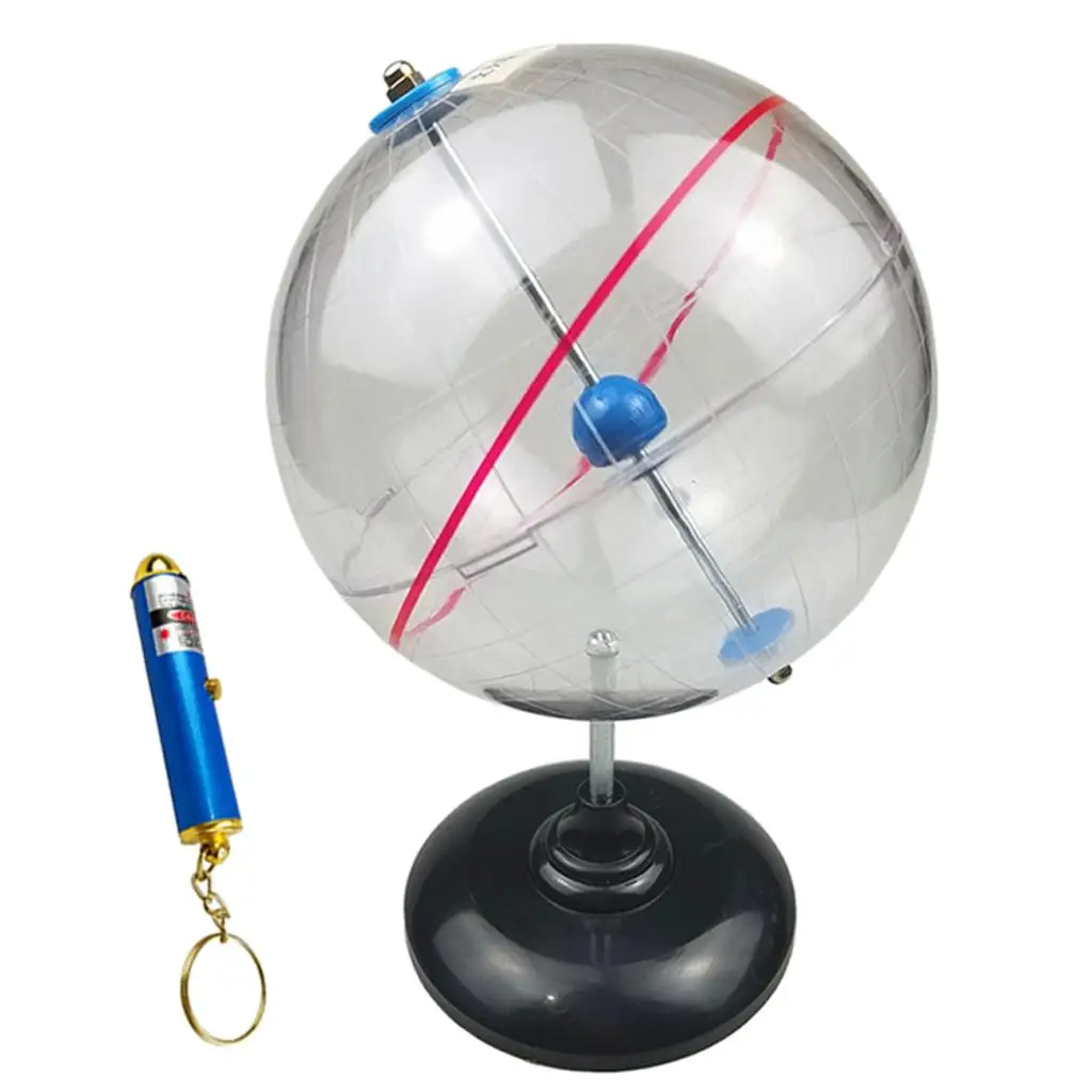 Globo terráqueo celeste de plástico para niños – aprendizaje geografía - imagen 4