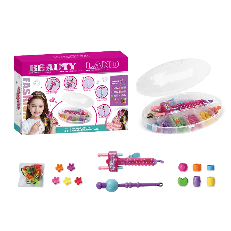 Kit de trenzas de peinado para niñas – accesorios con cuentas - imagen 4