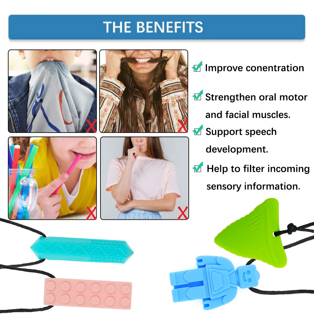 Paquete de 2 collares sensoriales tuxepoc