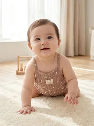 Body verano bebé para niña una pieza holgada y fina con dibujos