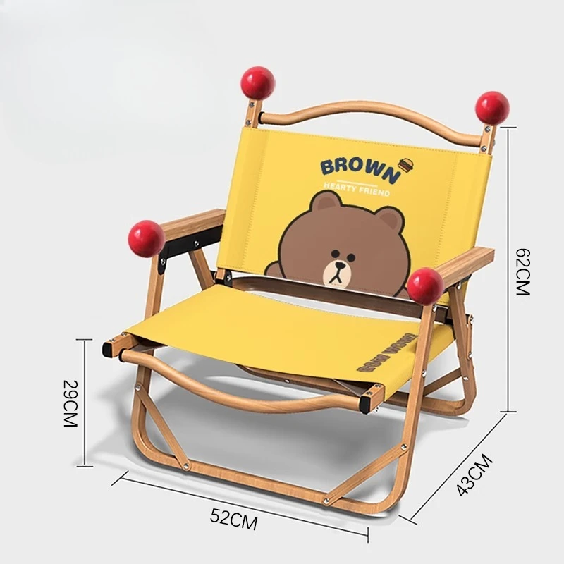 Kermit silla camping plegable tela Oxford con patas antideslizantes