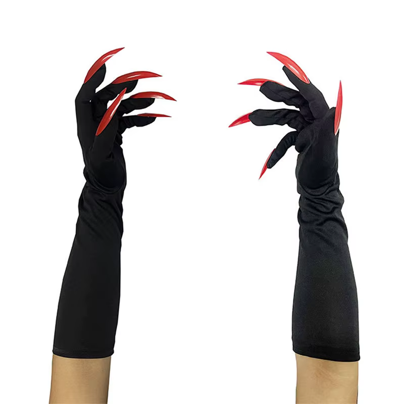 Guantes largos de Halloween con garras de fantasma para disfraces - imagen 3