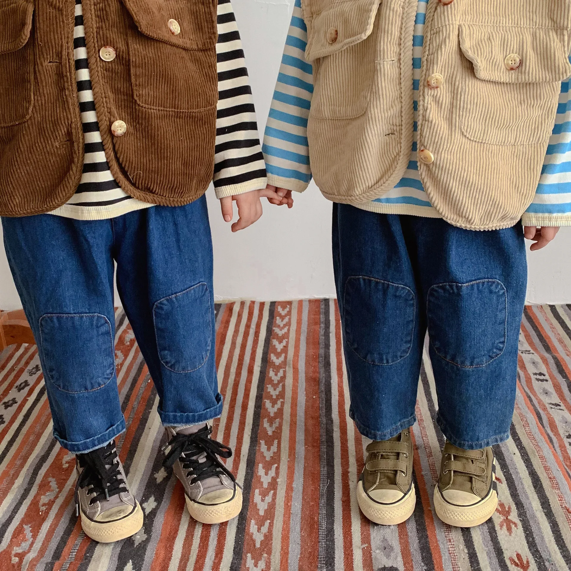 Milangel pantalones vaqueros holgados para niños y niñas – bombacho - imagen 5