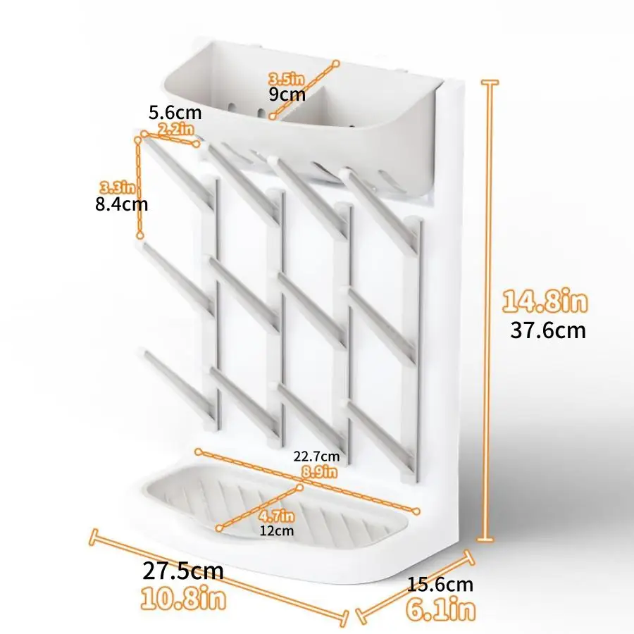 Escurridor de pared para biberones y tetinas de secado - imagen 5