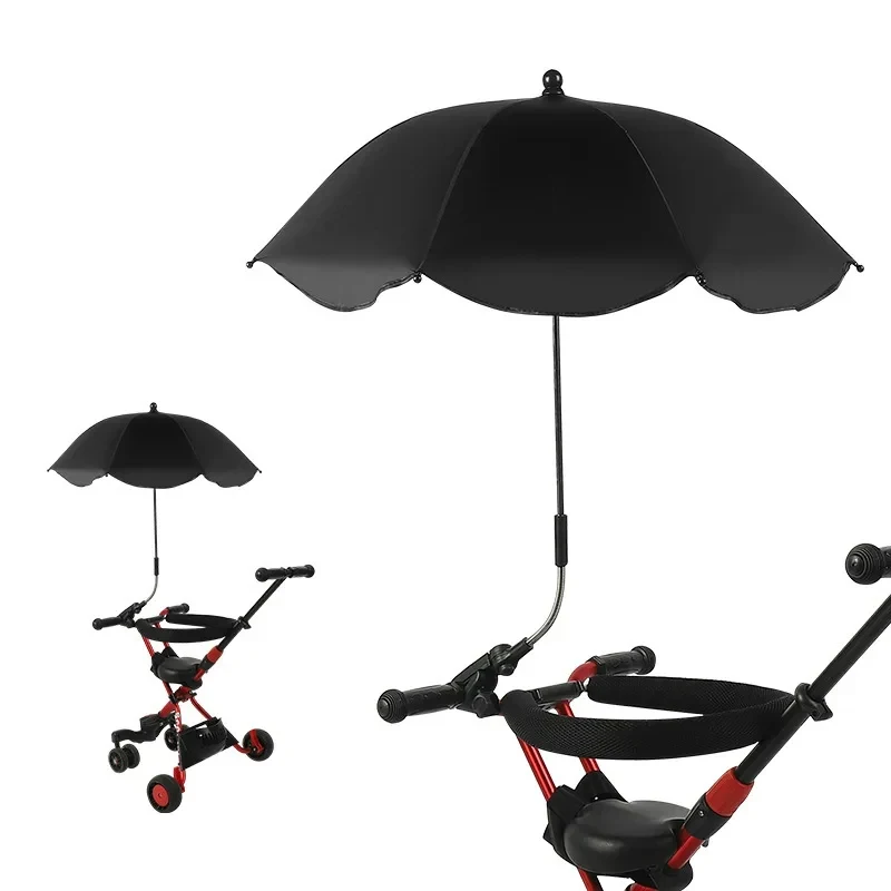 Sombrilla para cochecito universal ajustable con protección UV