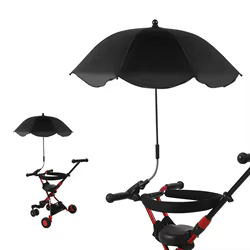 Sombrilla para cochecito universal ajustable con protección UV