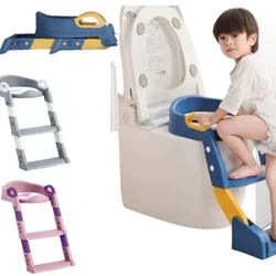 Inodoro escalonado con almacenamiento y escalera para niños – Plegable