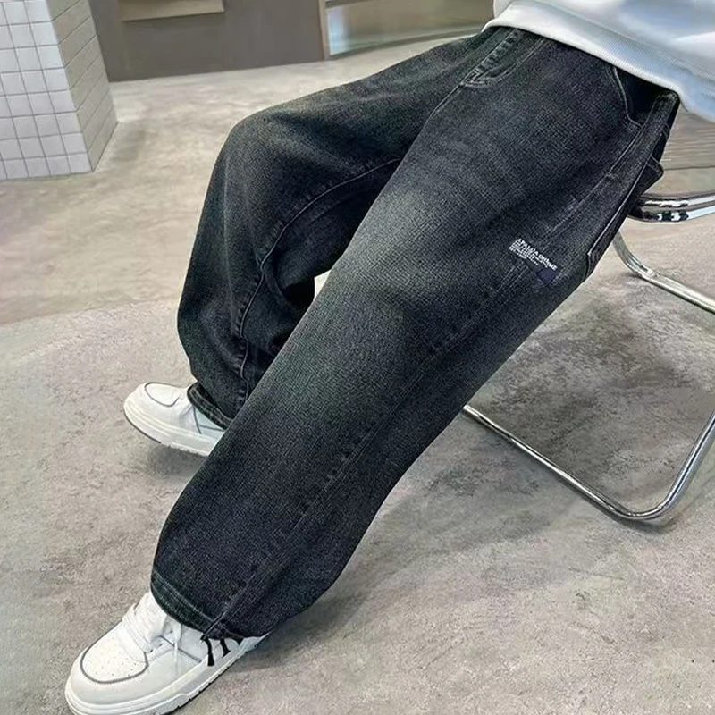 Pantalones vaqueros holgados para niños rectos primavera-otoño - imagen 5