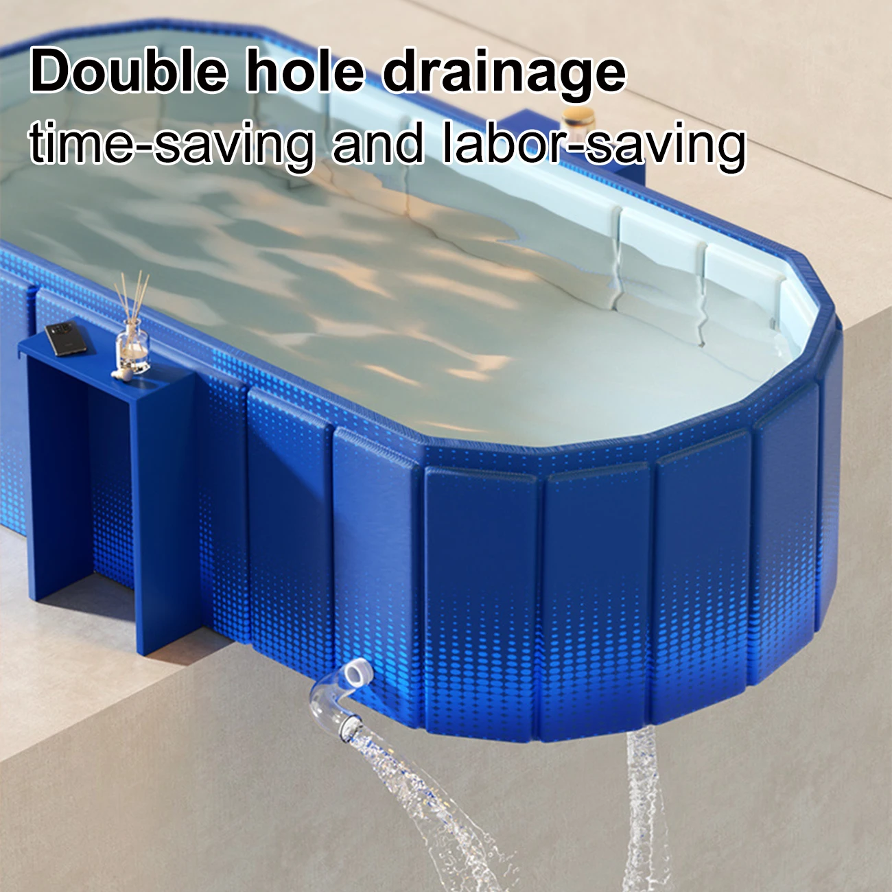 Bañera portátil plegable para ducha y spa caliente de adultos - imagen 3