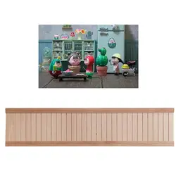 Panel de pared para casa de muñecas con escena acuática