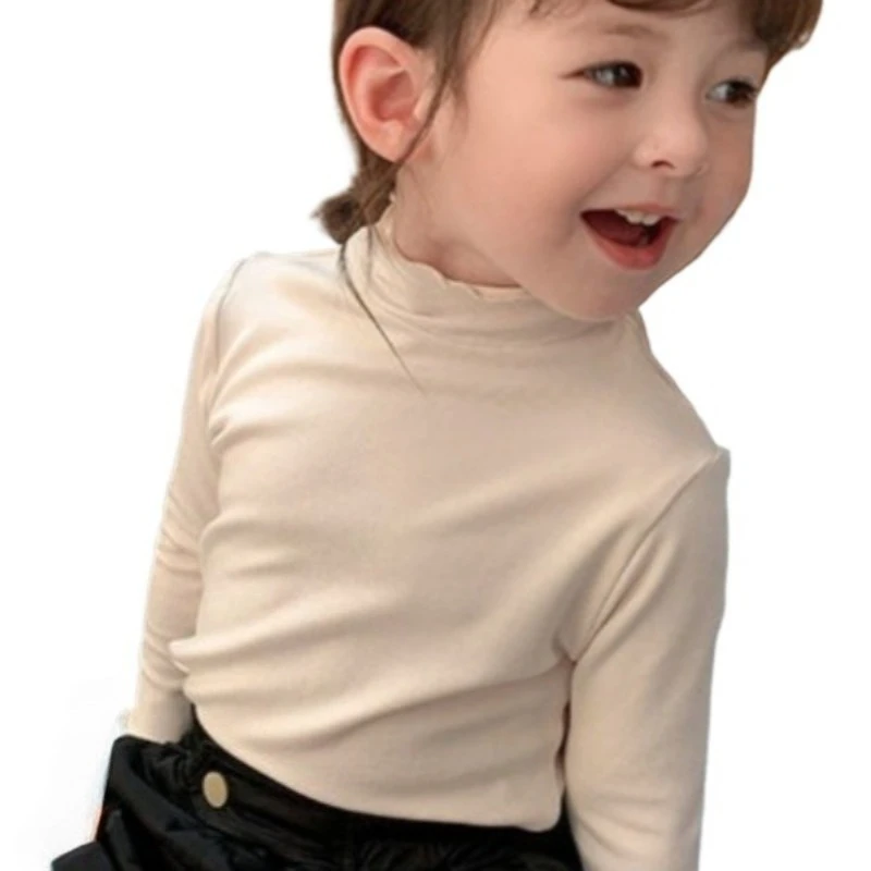 Camiseta térmica de cuello alto de manga larga para niños - imagen 3