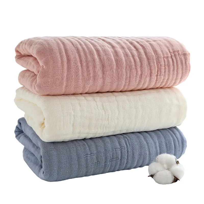 Toalla de baño con muselina y capucha para recién nacidos