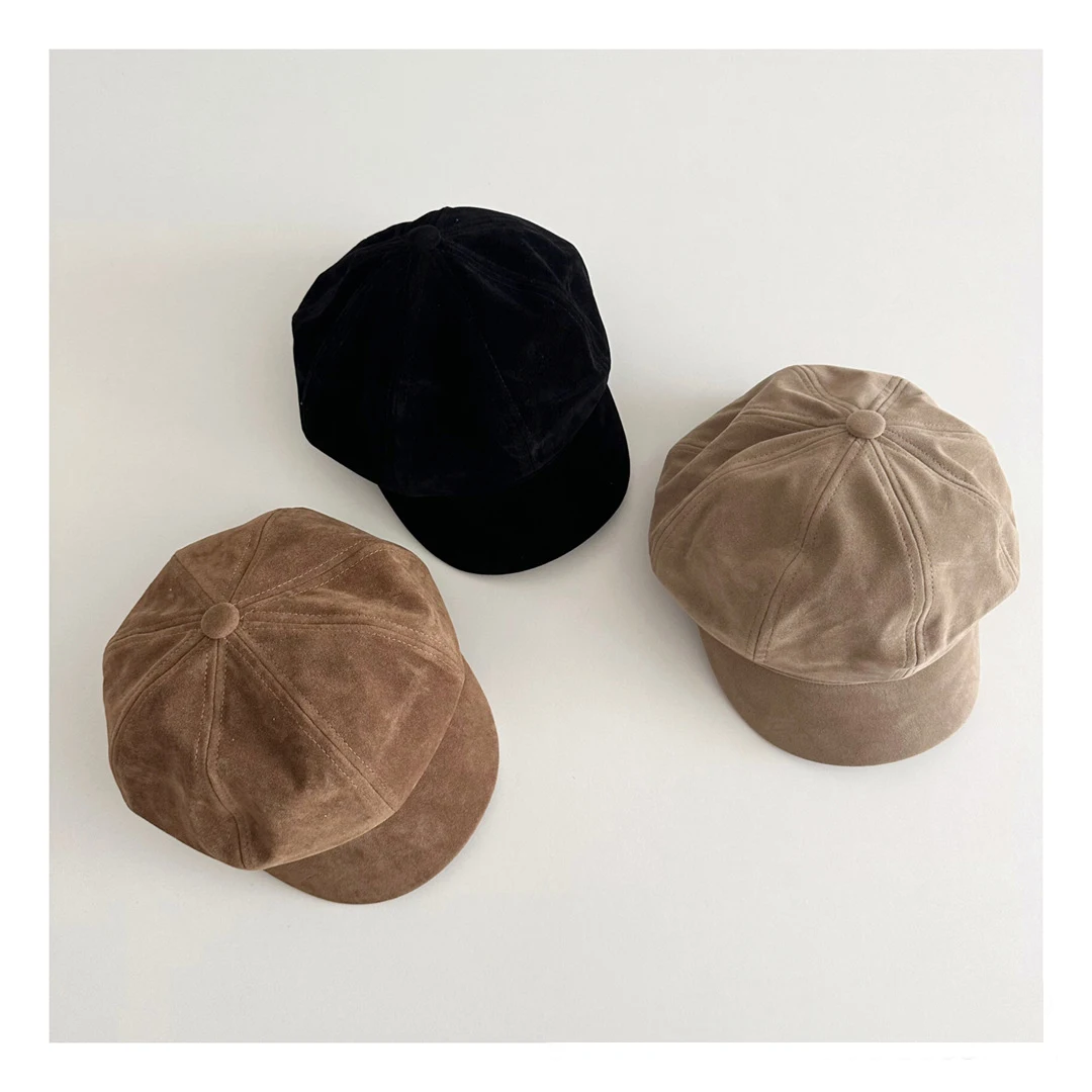 MILANCEL boina infantil de invierno plana estilo vintage - imagen 2