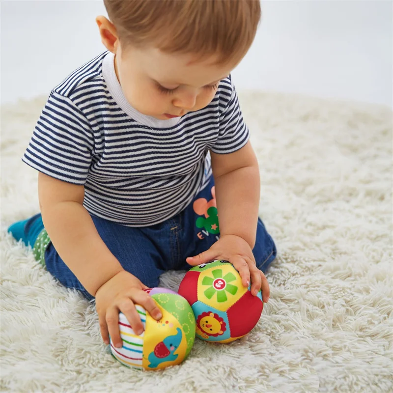 Sonajero sensorial de tela suave para bebé 0-12 meses – Montessori - imagen 5