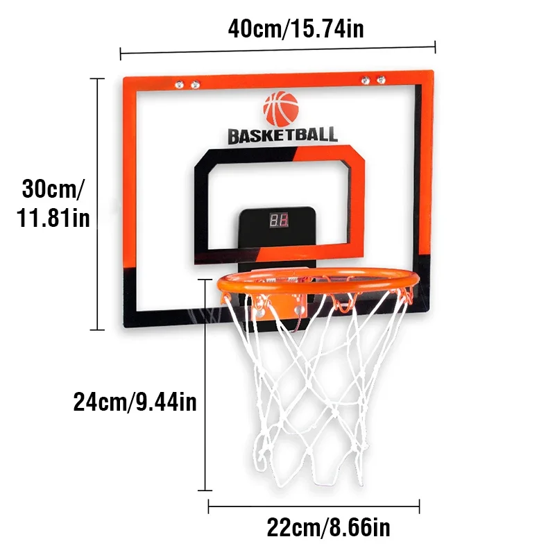Tablero de baloncesto con puntuación electrónica para niños - imagen 2
