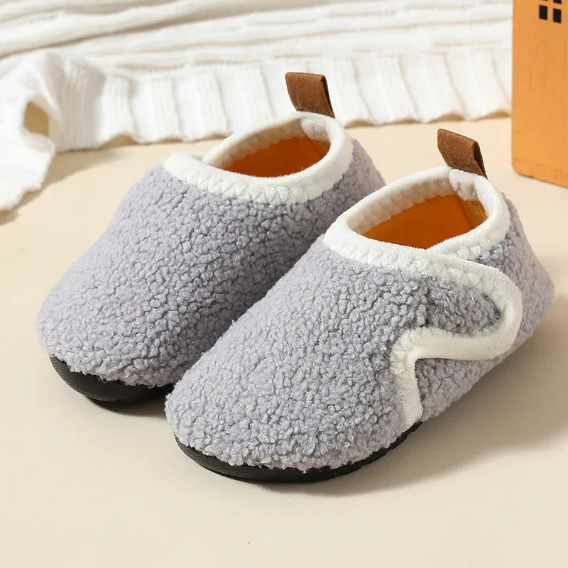Zapatillas de interior antideslizantes de felpa para niños – Invierno - imagen 5
