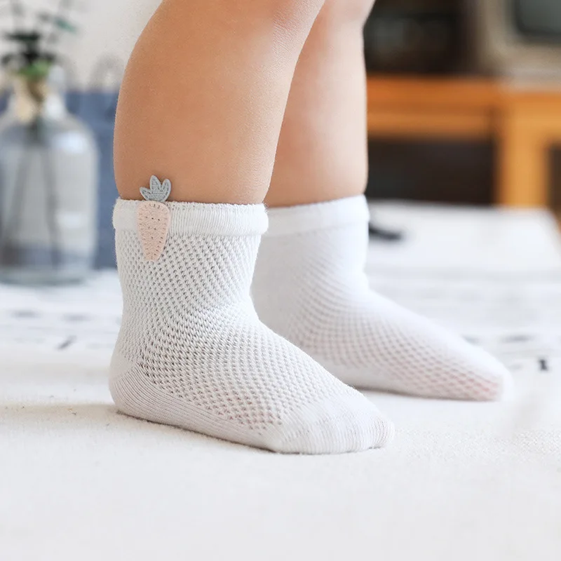 Calcetines de algodón sin costuras para bebé y niña – Malla fina verano - imagen 5