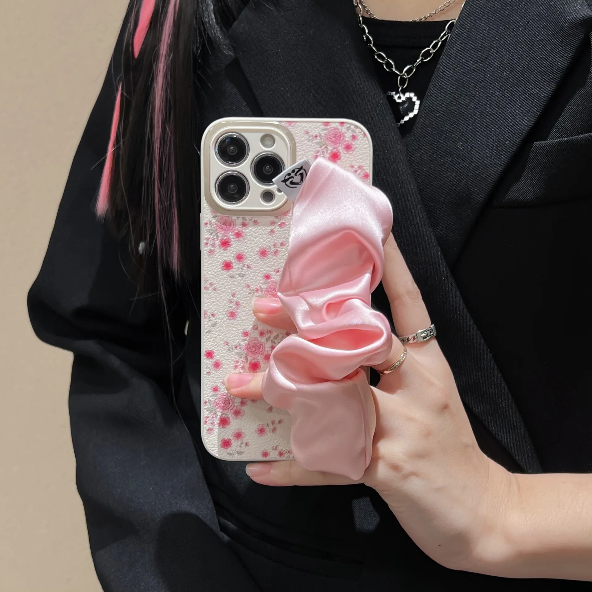 Pulsera infantil de rosa compatible con funda iPhone 17 Pro Max - imagen 2