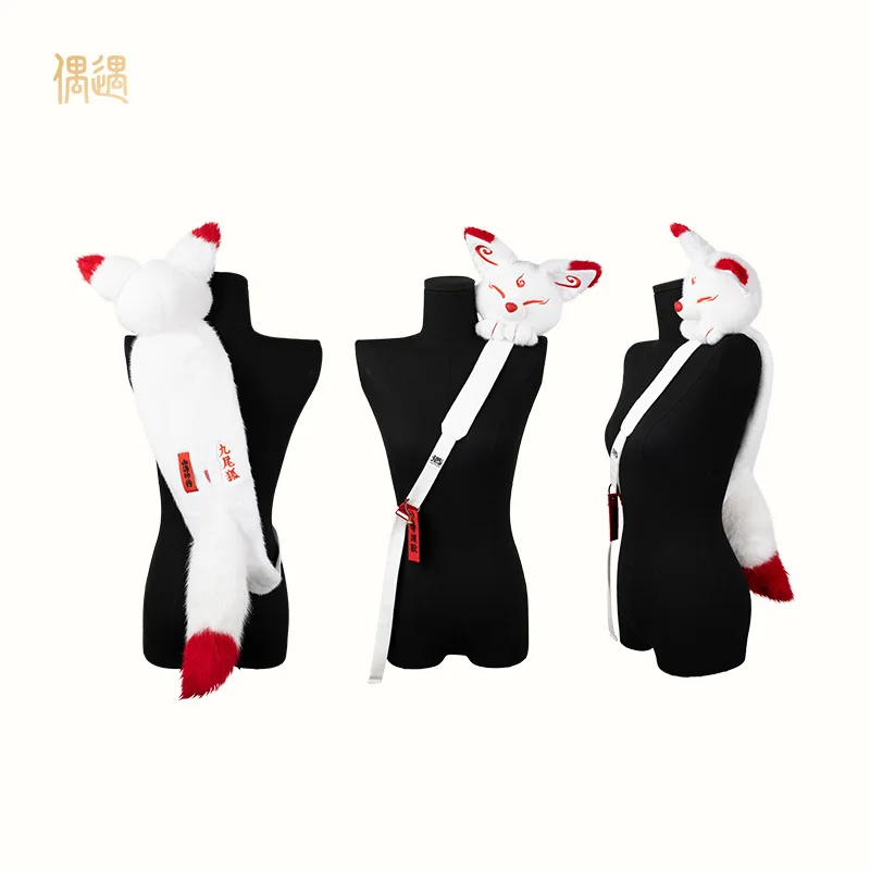 Mochila zorro de peluche criatura mítica para niñas - imagen 3