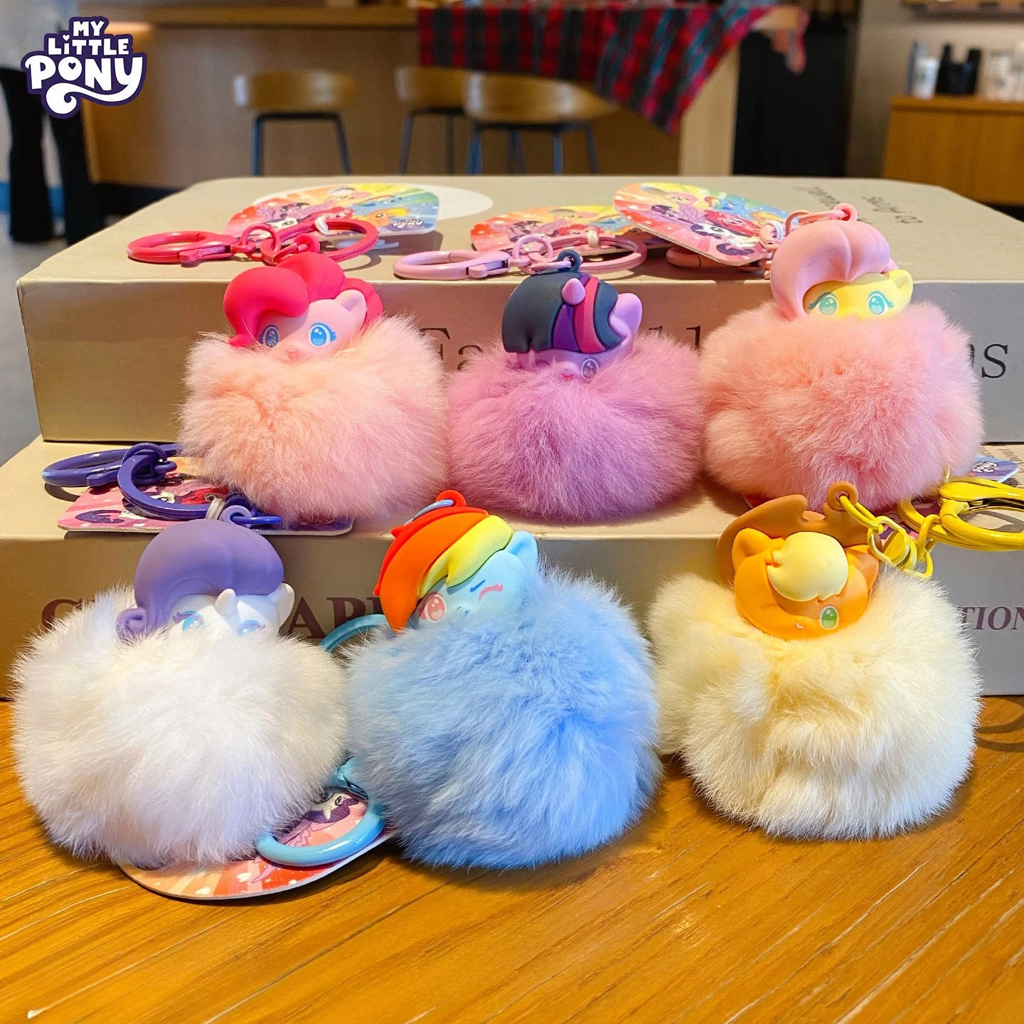 Llavero de peluche My Little Pony Pinkie Pie, bola suave