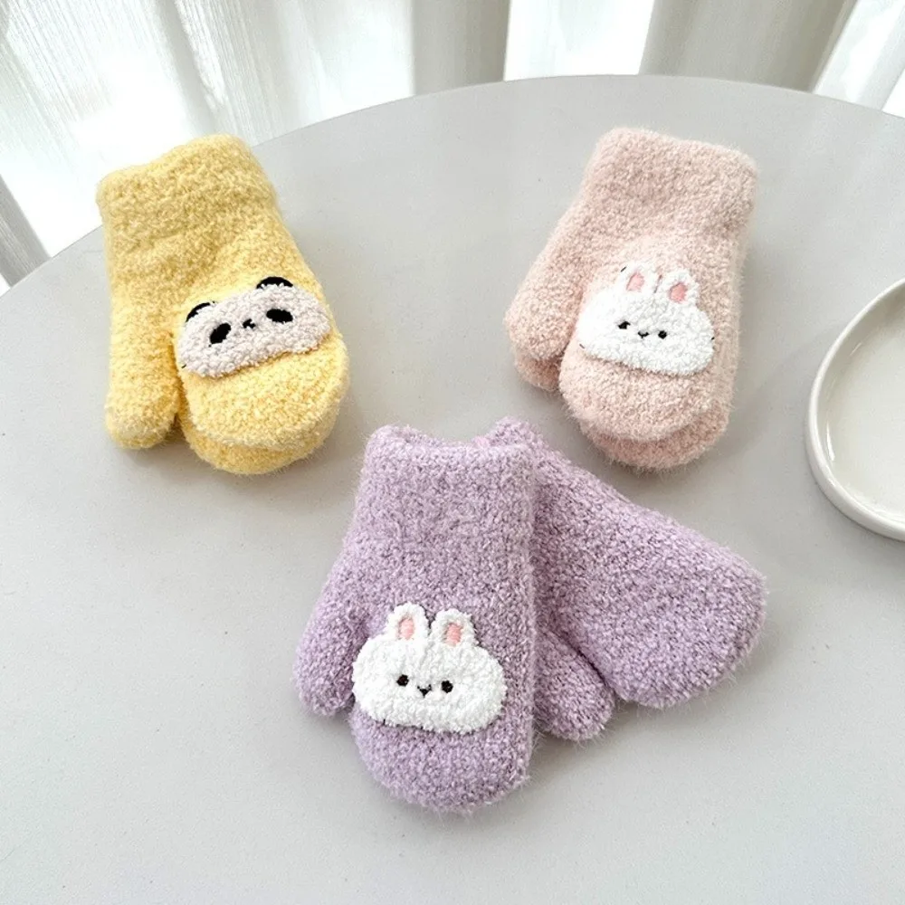 Manoplas de invierno dobles para niños – Antifrío con cordón - imagen 2