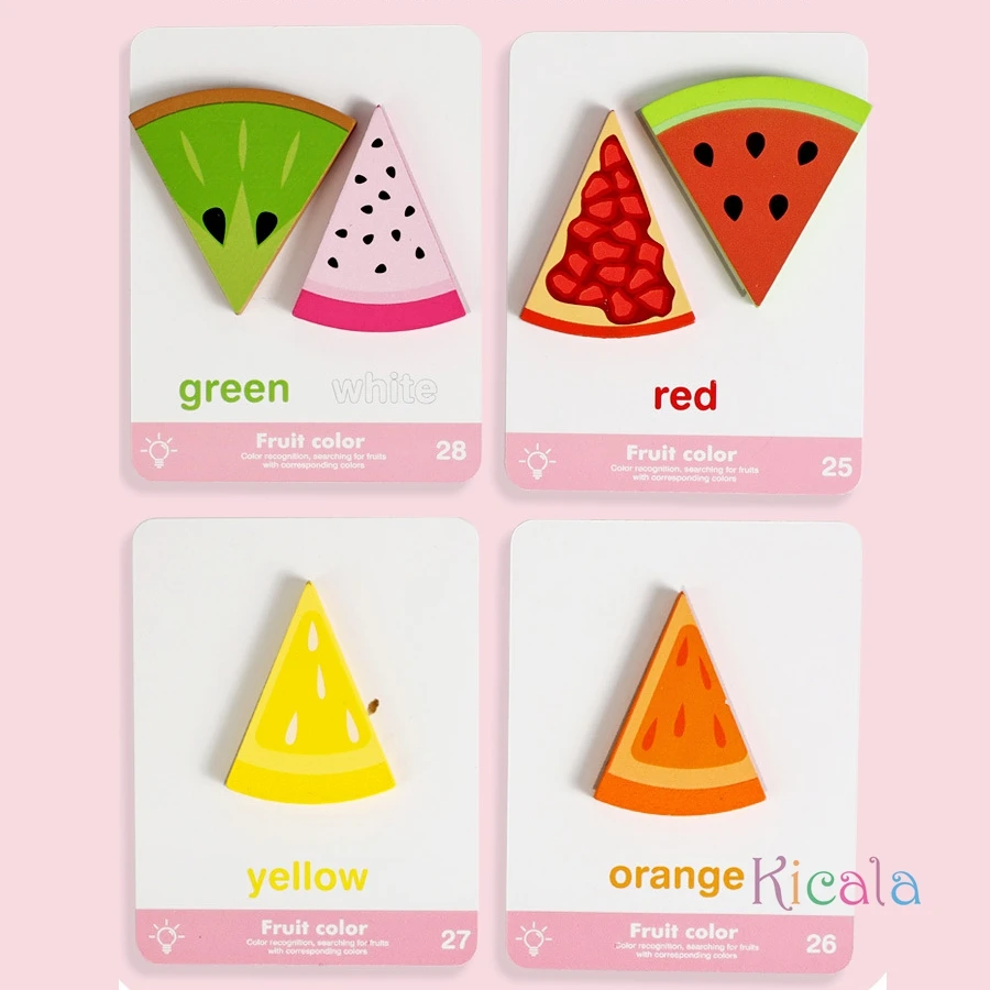 Rompecabezas educativo de frutas con reconocimiento cromático - imagen 2