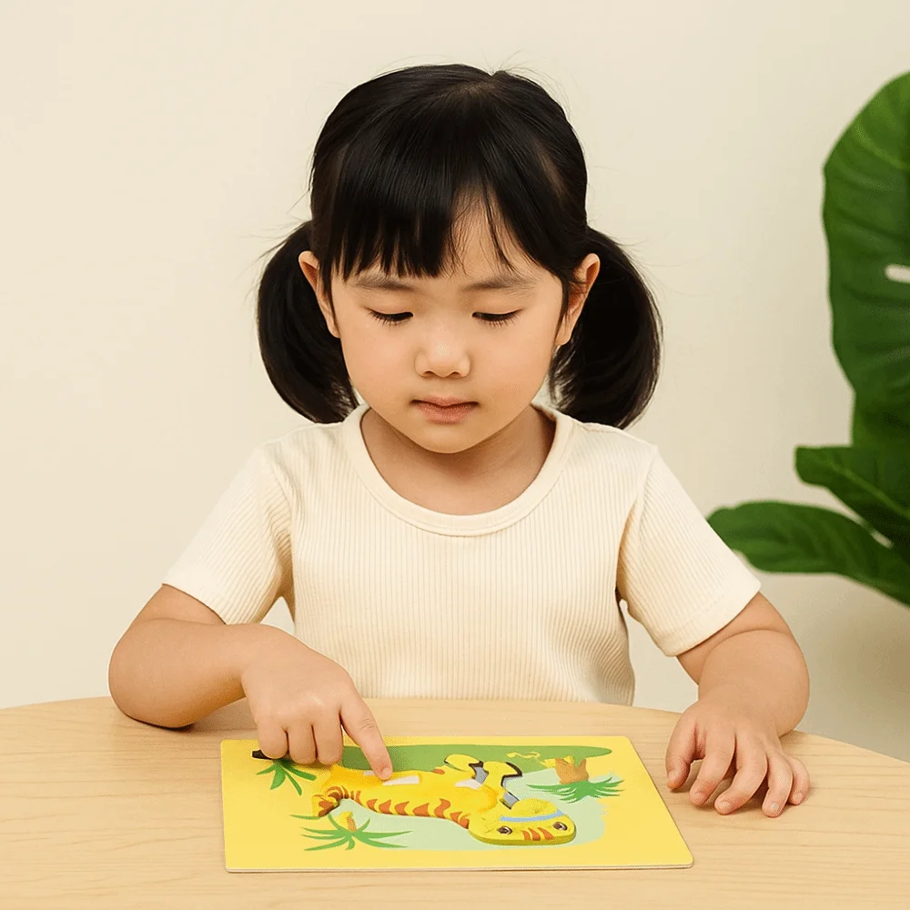 Composición con piezas EVA para juego educativo