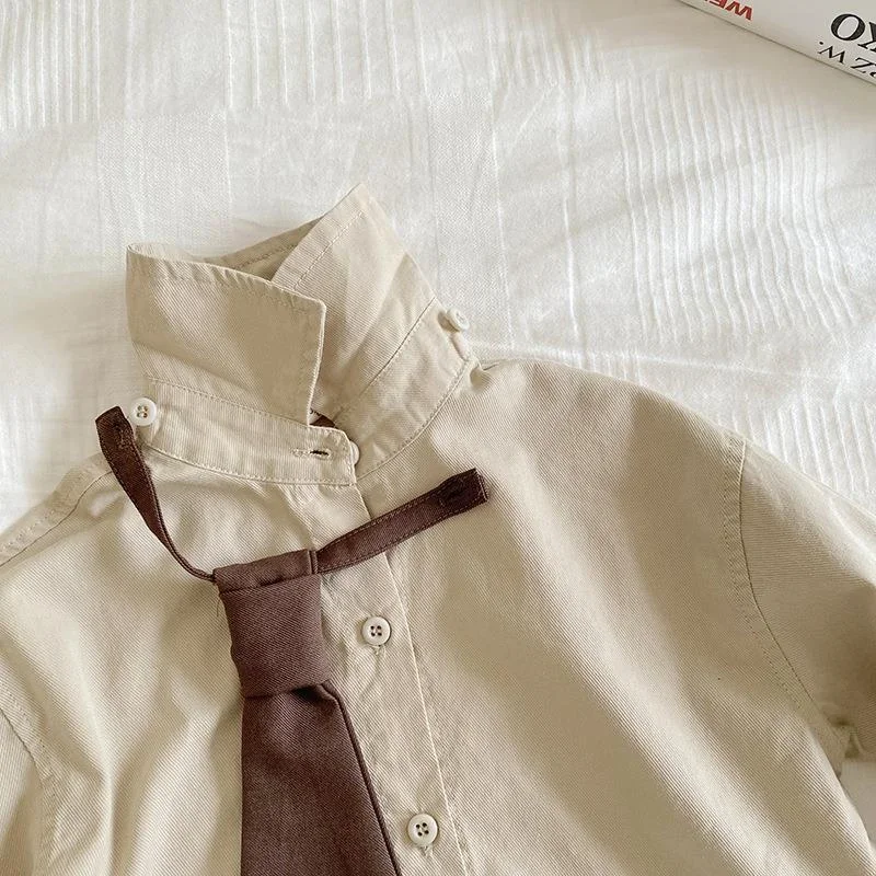 Conjunto de punto otoñal para bebé niña con cárdigan a cuadros - imagen 4